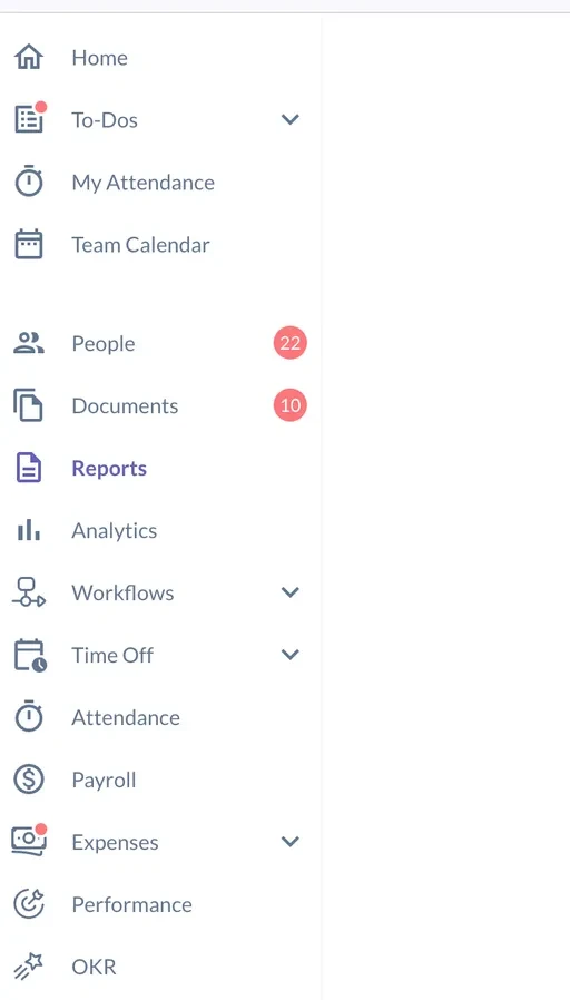 Navigate to Reports
